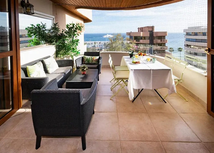 شقة Mar De Alboran Center Sea View *